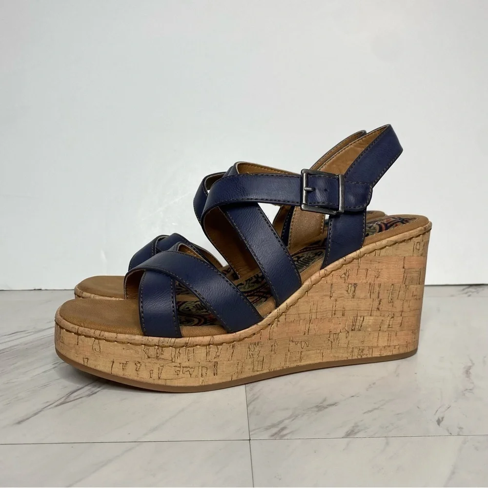 New! BOC Born Chiana Cork Wedge Sandal 11M